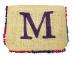 Monogrammed Beaded Jute Bag With Tie Dye Pompoms