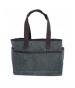 Monogrammed Slate Canvas Utility Tote 