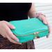 Boulevard Isabella Mint Leather Jewelry Case Monogrammed