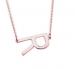 Rose Gold Sideways Necklace