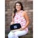Monogrammed Black Cabana Cosmetic Bag