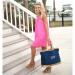 Personalized Navy Blue Canvas Cabana Tote