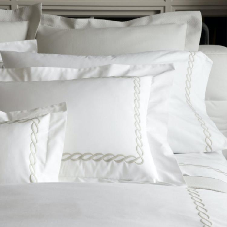 Matouk Classic Chain Monogrammed Bedding Collection