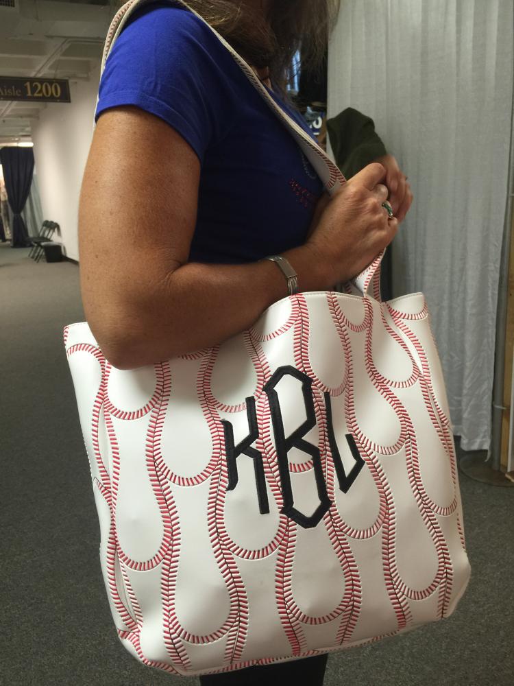Monogrammed Baseball Tote Bag Perfect For Baseball Moms