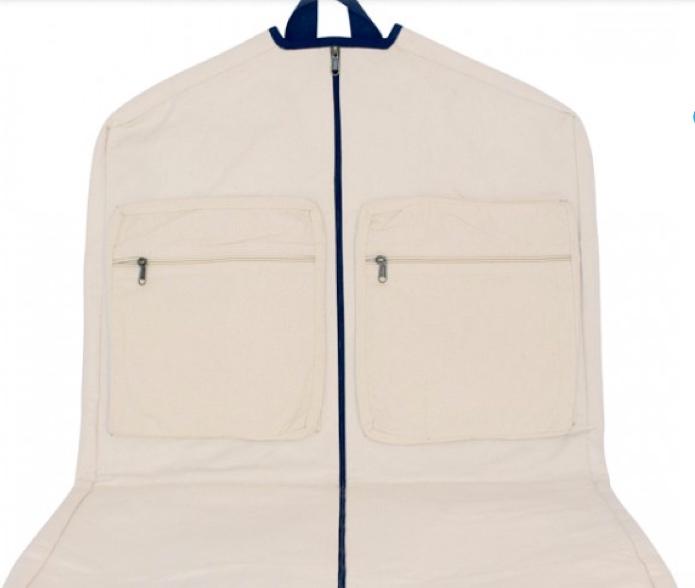 Monogrammed Canvas Garment Bag Your Choice Of Colors