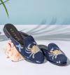 bypaige+crab+on+navy+needlepoint+mules