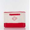 natural+canvas+storage+bin+in+hot+pink++red+or+navy+accent+colors