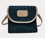 Dark Leopard Coated Canvas