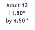 Adult Size 12  Length 11 5/8 Inch And Width 4 3/8 Inch
