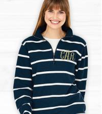 Navy And White Stripes