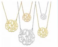 Monogrammed Three Letter Script Pendant 