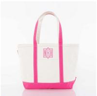 Monogrammed Medium Boat Tote 