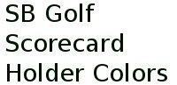 Sb Golf Scorecard Holder Colors