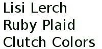 Lisi Lerch Ruby Plaid Clutch Colors