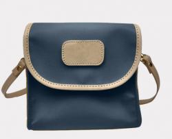 Navy Coated Canvas