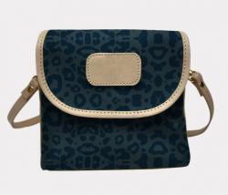 Dark Leopard Coated Canvas