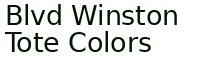 Blvd Winston Tote Colors