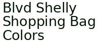 Blvd Shelly Shopping Bag Colors