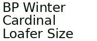 Bp Winter Cardinal Loafer Size