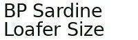 Bp Sardine Loafer Size