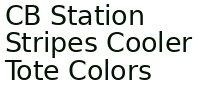 Cb Station Stripes Cooler Tote Colors