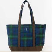 Blue Plaid & Olive