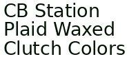 Cb Station Plaid Waxed Clutch Colors