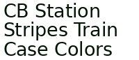 Cb Station Stripes Train Case Colors