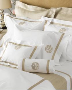  Matouk Lowell Monogrammed Bedding Collection  Matouk Lowell Monogrammed Bedding Collection Home & Garden > Linens & Bedding > Bedding