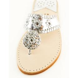 Silver with Silver Palm Beach Sandals Silver with Silver Apparel & Accessories > Shoes > Sandals > Thongs & Flip-Flops