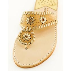 Cork with Gold Palm Beach Sandals Cork with Gold Apparel & Accessories > Shoes > Sandals > Thongs & Flip-Flops