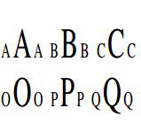 Times New Roman Single Initial Or Monogram