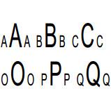 Arial Single Initial Or Monogram