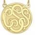 Yellow Gold Plated Over Sterling Silver