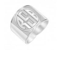Sterling Silver With White Rhodium Plating 
