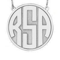 Sterling Silver With White Rhodium Plating 