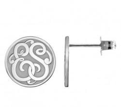 Sterling Silver With White Rhodium Plating 