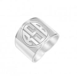 Sterling Silver With White Rhodium Plating 