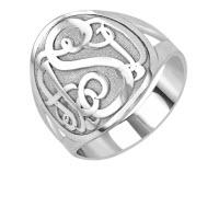 Sterling Silver With White Rhodium Plating 