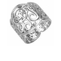 Sterling Silver With White Rhodium Plating 