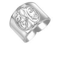 Sterling Silver With White Rhodium Plating 