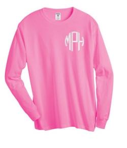 Left Chest 3" Monogram