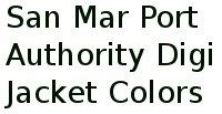 San Mar Port Authority Digi Jacket Colors