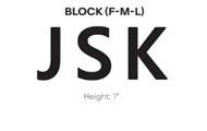 Block Jumbo - F M L
