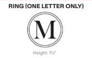 Ring - One Letter Only