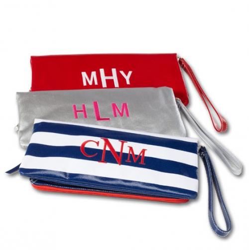 Monogrammed Wellie Foldover Clutch  Apparel & Accessories > Handbags > Clutches & Special Occasion Bags