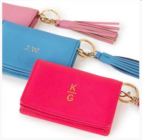 Personalized Disco Leather Keychain Wallet 8 Colors  Apparel & Accessories > Clothing Accessories > Wallets & Money Clips