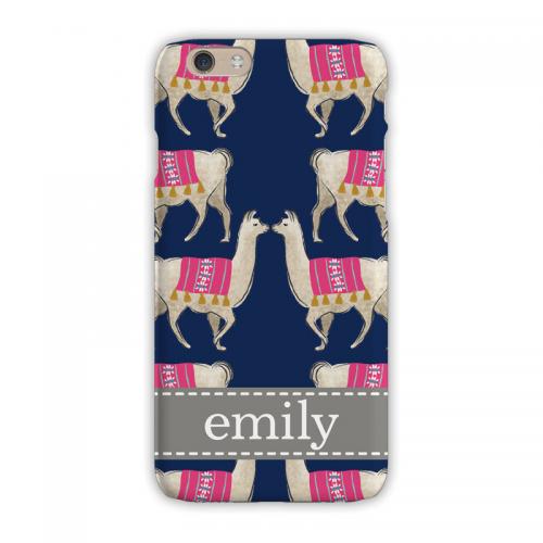 Personalized Clairebella Llama Navy Phone Case  Electronics > Communications > Telephony > Mobile Phone Accessories > Mobile Phone Cases