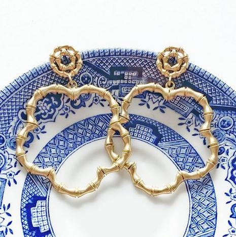 Lisi Lerch Gold Bobbi Bamboo Earrings  Apparel & Accessories > Jewelry > Earrings