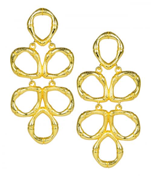 Lisi Lerch Gold Bamboo Ginger Earrings  Apparel & Accessories > Jewelry > Earrings